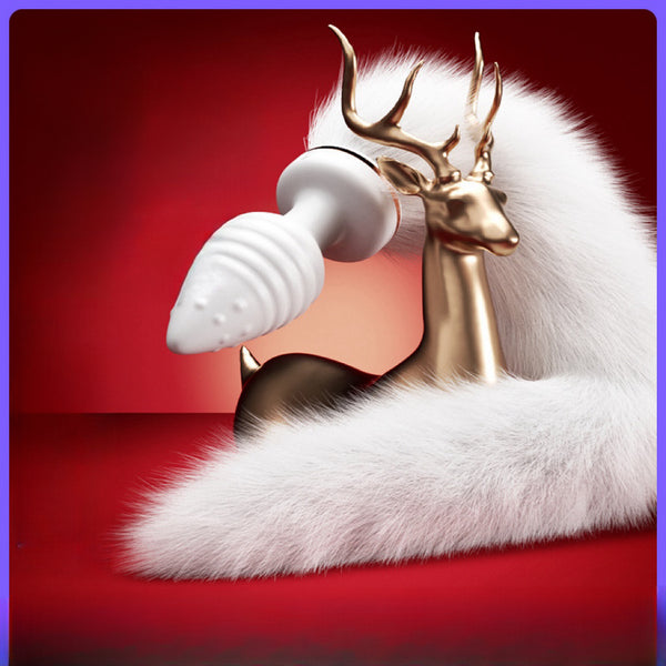 Fox Tail Vibrating Heated Butt Plug